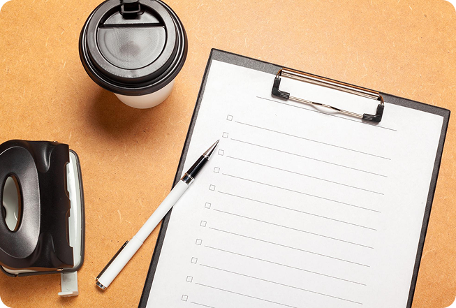 Documentation Checklist (typical)